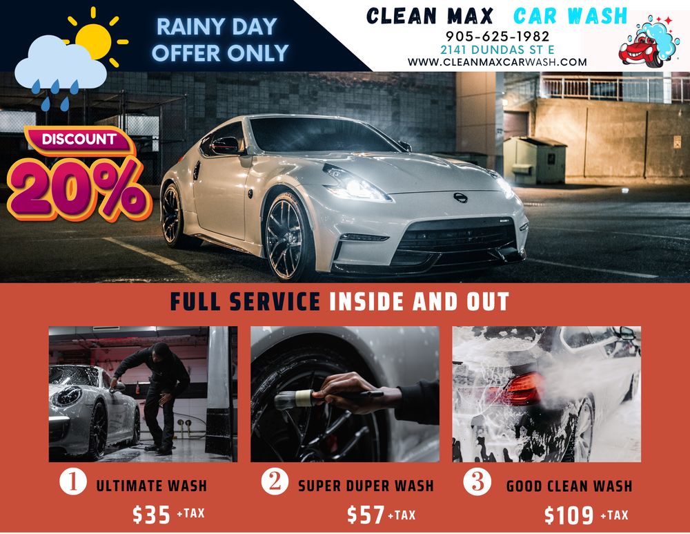 CLEAN MAX CAR WASH Updated September 2024 15 Photos 2141 Dundas Street E, Mississauga