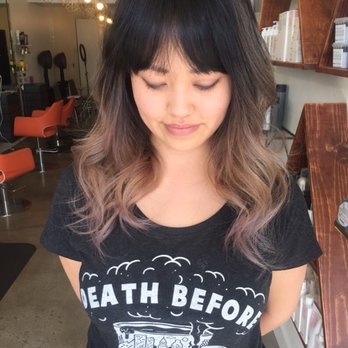 Vanilla Salon - After Ashy blonde with violety tips! - Hair Salons Near Me - Costa Mesa, California Vanilla Salon - After Ashy blonde with violety tips! - Hair Salons Near Me - Costa Mesa, California