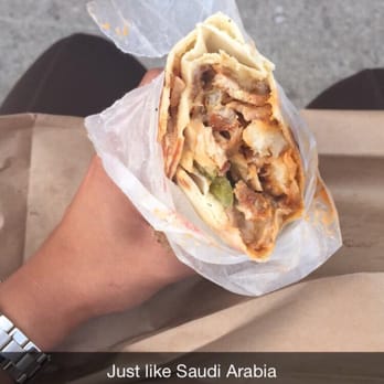 Osmow's Shawarma - Full Flavour shawarma - pickles, fries, garlic sauce and a little bit of hot sauce - Mediterranean Near Me - Waterloo, Ontario