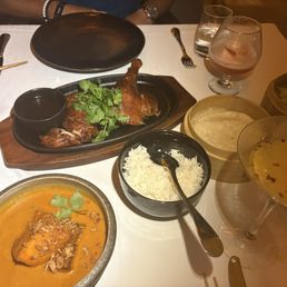 Peking Duck and curry salmon Chili Passion Martini Peking Duck and curry salmon Chili Passion Martini