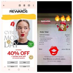Victoria's Secret & PINK - I Shopped Cyber Monday Online @ VS...to receive 40% Off, +10%, FREE Shipping & I Used 2 more Coupons = SAVED $82.00 on 5 Items! 11/27/2023