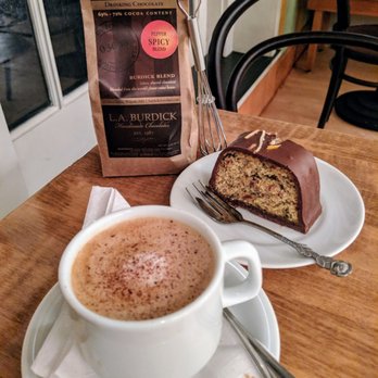L.A. Burdick Handmade Chocolates - Burdick: Burdick Mocha, Hazelnut Orange Cake and Spicy Hot Chocolate for Gifting - Desserts Near Me - Chicago, Illinois