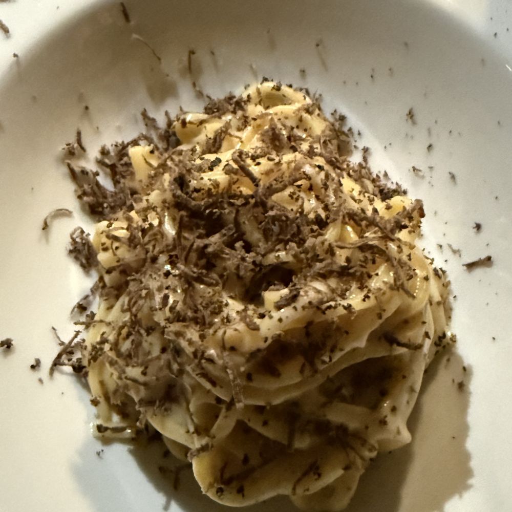 Osteria - Cacio e Pepe Tagliolini cacio e pepe, fresh truffle shaves - Italian Near Me - Miami, Florida