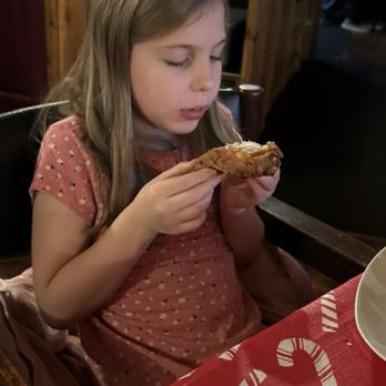 The Dover Inn - Granddaughter enjoying her broasted chicken ! - Burgers Near Me - Kansasville, Wisconsin The Dover Inn - Granddaughter enjoying her broasted chicken ! - Burgers Near Me - Kansasville, Wisconsin