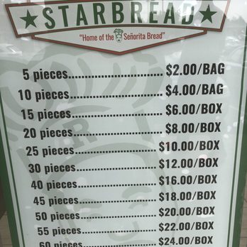 Starbread Bakery - Seniorita Bread Menu - Bakeries Near Me - Union City, California