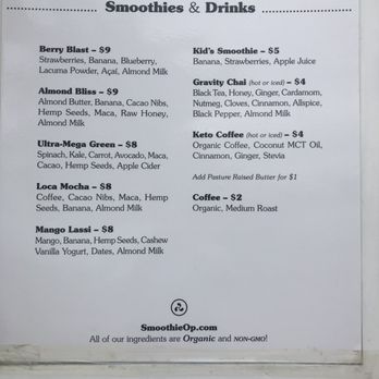Smoothie Operator - Menu - Food Trucks Near Me Smoothie Operator - Menu - Food Trucks Near Me