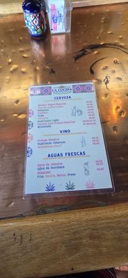 Menu photo 1 La Cocina Méxicana Restaurant Dixon, CA
