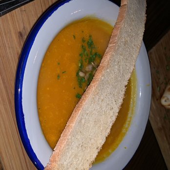 Bunbury - Carrot & squash soup of the day - Argentine Near Me - Miami, Florida