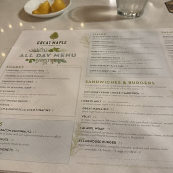 Great Maple - Partial menu - New American Near Me - Newport Beach, California Great Maple - Partial menu - New American Near Me - Newport Beach, California