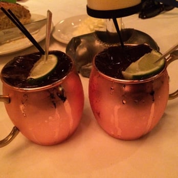Morton's The Steakhouse - Our usual raspberry Moscow mule. Phenomenal drink. - Steakhouses Near Me - Hackensack, New Jersey Morton's The Steakhouse - Our usual raspberry Moscow mule. Phenomenal drink. - Steakhouses Near Me - Hackensack, New Jersey