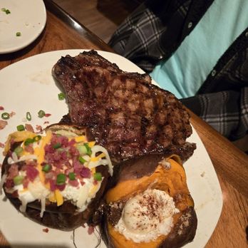 Outback Steakhouse - Bone in rib eye with 2 potatoes! - Steakhouses Near Me - Pleasant Hill, California