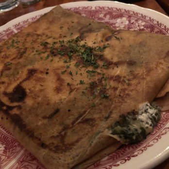 La Crêperie - Spinach butter cream crepe with goat cheese added - French Near Me - Chicago, Illinois