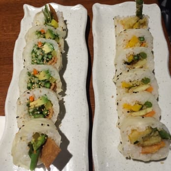 Sushi Shiro - Veggie tempura roll and original vegetable roll - Sushi Bars Near Me - Upland, California Sushi Shiro - Veggie tempura roll and original vegetable roll - Sushi Bars Near Me - Upland, California