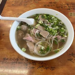 Rare Steak & Meatball Pho