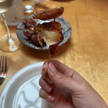 Phlight - Bacon Wrapped Dates (date fell out as I was eating it) - Wine Bars Near Me - Whittier, California Phlight - Bacon Wrapped Dates (date fell out as I was eating it) - Wine Bars Near Me - Whittier, California