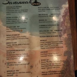 Menu drinks Menu drinks