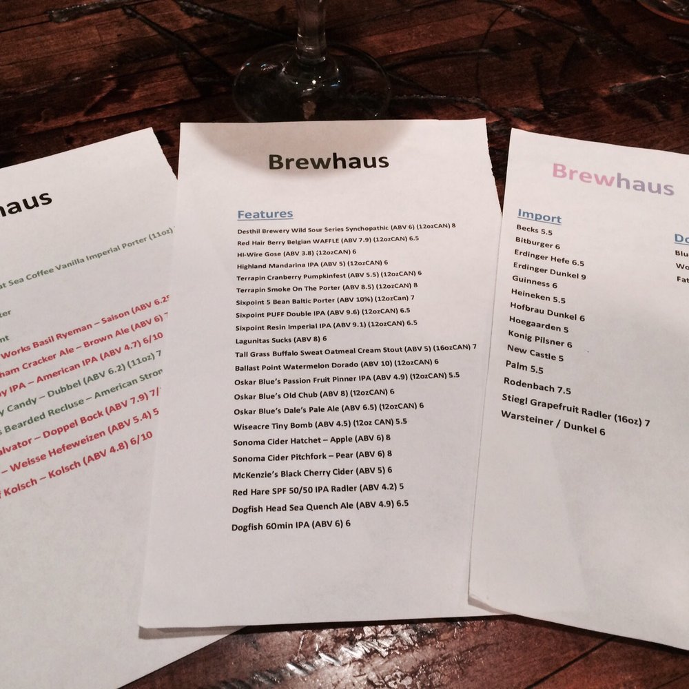 Brewhaus - Brew list - German Near Me - Chattanooga, Tennessee Brewhaus - Brew list - German Near Me - Chattanooga, Tennessee