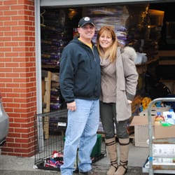 Doodie Deeds Dog Waste Removal - My husband and I dropping off donations to Western PA Humane Society.