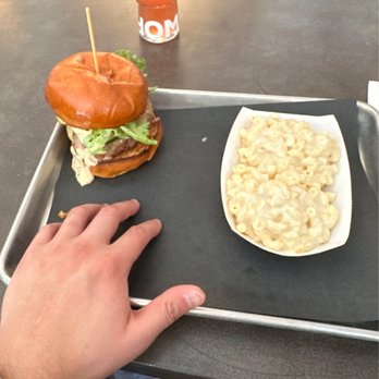 Chomp Kitchen and Drinks - House burger and Mac & Cheese for $20 - American Near Me - Providence, Rhode Island