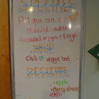 Not Justa Cafe - Daily specials and features board. - Cafes Near Me - New Richmond, Wisconsin Not Justa Cafe - Daily specials and features board. - Cafes Near Me - New Richmond, Wisconsin