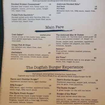 Dogfish Head Alehouse - Menu - Bars Near Me - Gaithersburg, Maryland