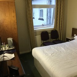 Ben Nevis Hotel - Barely space to walk around your bed, seems more like a bad hospital room, we expected a lot more for £218 for this room for 1 night...