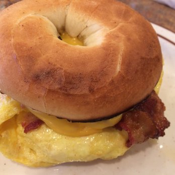 Kerby's Koney Island - Bagel Sandwich Bacon, Egg, & Cheese - Greek Near Me - Troy, Michigan Kerby's Koney Island - Bagel Sandwich Bacon, Egg, & Cheese - Greek Near Me - Troy, Michigan