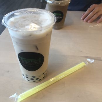 Tastea Vietnamese Grill - Milk tea with boba 1/2 sugar. Perfect! - Vietnamese Near Me - Rosenberg, Texas
