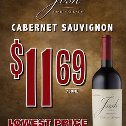 The Wine Merchants - Josh Cabernet is the lowest price in Connecticut all December long!