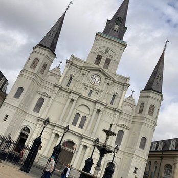 St Louis Cathedral - View from Jackson Square - Landmarks & Historical Buildings Near Me - New Orleans, Louisiana St Louis Cathedral - View from Jackson Square - Landmarks & Historical Buildings Near Me - New Orleans, Louisiana