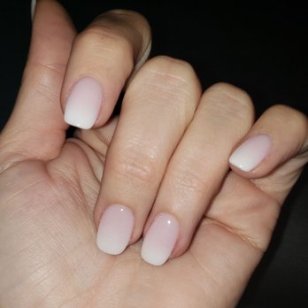 Mimosa Nails And Spa - Classic pink/white hombre - Nail Salons Near Me - Mount Pleasant, South Carolina
