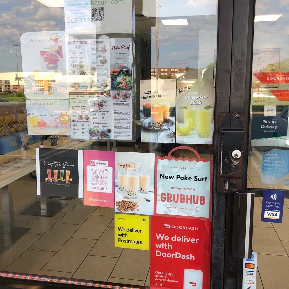 Poke Surf - the front door of a store - Poke Near Me - Hampton, Virginia Poke Surf - the front door of a store - Poke Near Me - Hampton, Virginia