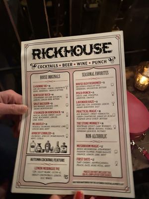 Menu photo 6 Rickhouse San Francisco, CA Menu photo 6 Rickhouse San Francisco, CA