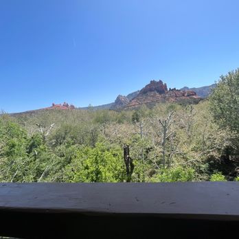 Hideaway House - View from our table - Pizza Near Me - Sedona, Arizona