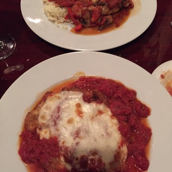Cafe Italia - Chicken Parmesan (front) and Chicken Rollitini (back) - Italian Near Me - Grapevine, Texas Cafe Italia - Chicken Parmesan (front) and Chicken Rollitini (back) - Italian Near Me - Grapevine, Texas