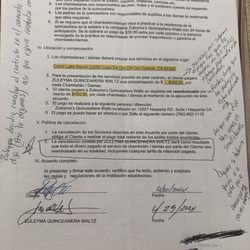 Zuleyma's Aerobics And Quinceañera Waltz - Cancelation policy.