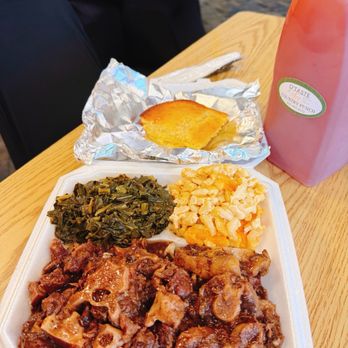 O’Taste & See - Ox Tails Collard Greens Cornbread  Mac & Cheese Country Punch - Soul Food Near Me - Birmingham, Alabama