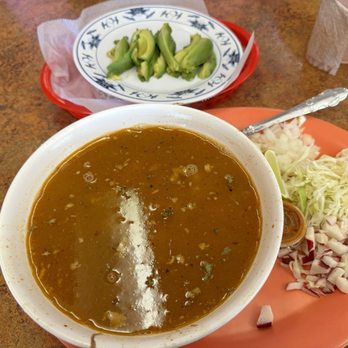 Tepa Taqueria - Pozole before I stirred it up lol yummy - Mexican Near Me - Stockton, California
