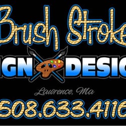 Brush Stroke Sign Design