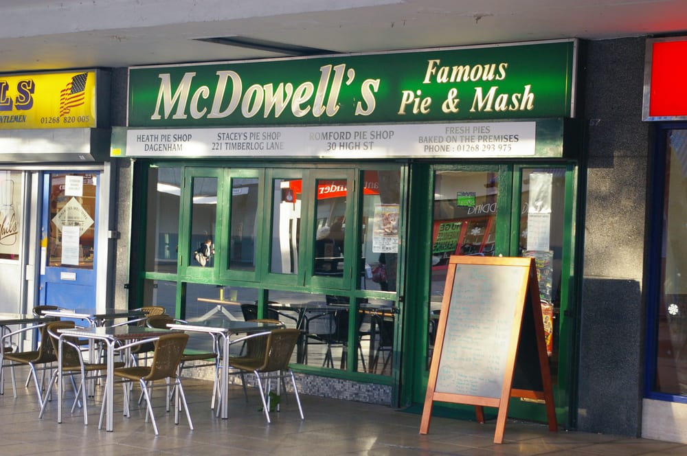 MCDOWELL’S PIE & MASH Updated August 2024 57 Southernhay, Basildon