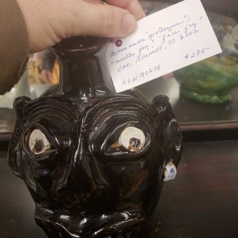 Stone House  Collective - Saw this object, referred to as a "grotesque" or "monkey jug" for sale made in 2002 in SC.  Cashier insisted it wasn't racist. - Art Galleries Near Me - Ellicott City, Maryland