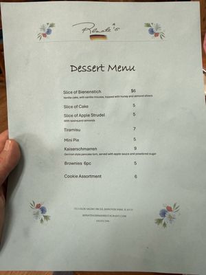 Menu photo 2 Renate's German Restaurant Hanover Park, IL Menu photo 2 Renate's German Restaurant Hanover Park, IL