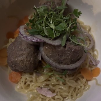 Bone Kettle - beef bone broth noodles with wagyu meatballs - Breakfast & Brunch Near Me - Pasadena, California