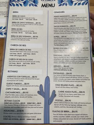 Menu photo 2 El Culichi El Cajon, CA