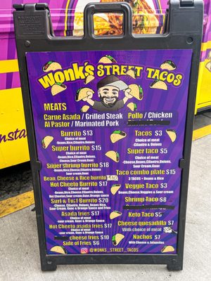 Menu photo 1 Wonk’s Street Tacos San Jose, CA Menu photo 1 Wonk’s Street Tacos San Jose, CA