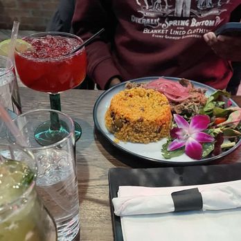 The Garden Bar And Grill - Peril, yellow rice & peas - Latin American Near Me - Brooklyn, New York