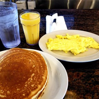 Penrose Diner - Pancakes, 2 Eggs, any Style, and Orange juice - Diners Near Me - Philadelphia, Pennsylvania