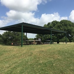 CCC Shooting Complex - Metal shade structure.