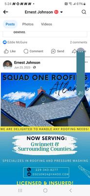Squad One Roofing & Pest Control Logo