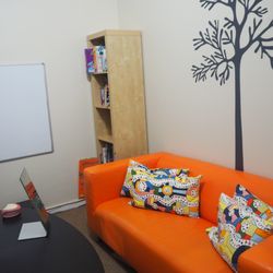 Speachy Learning Center - The perfect quiet room, the Lounge provides a space for OMT, Social Groups, and Academic Training.